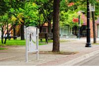 Public art bike rack series, Reflection