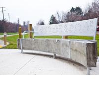 Kristof Zukowski, Leaf Kristof Zukowski, Leaf, public art bench